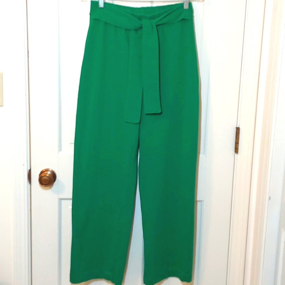 Zara Green Wide Leg Pants